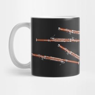 Bassoon on black / gray Mug